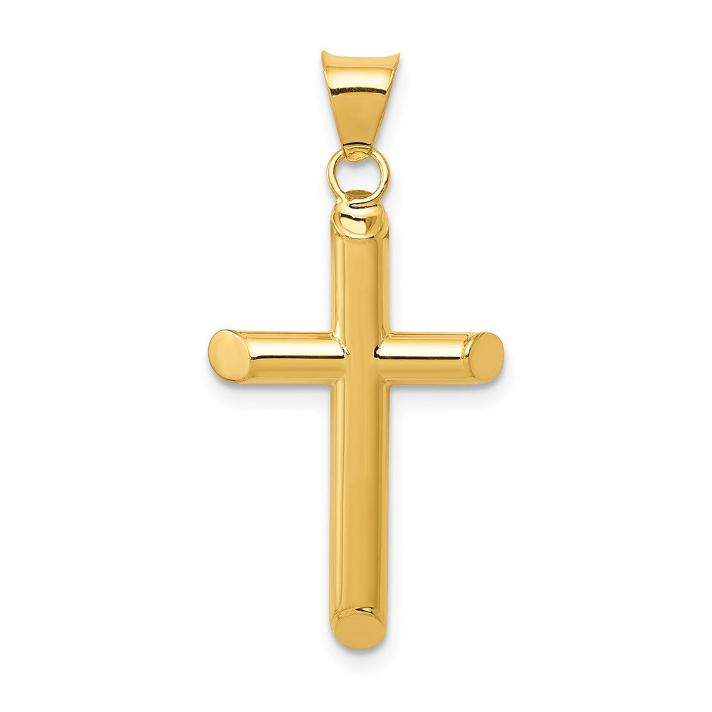 Gold Hollow Latin Cross Pendant