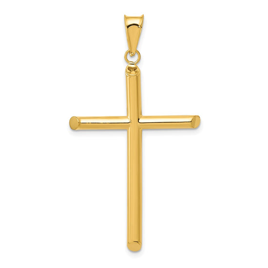 Gold Hollow Latin Cross Pendant