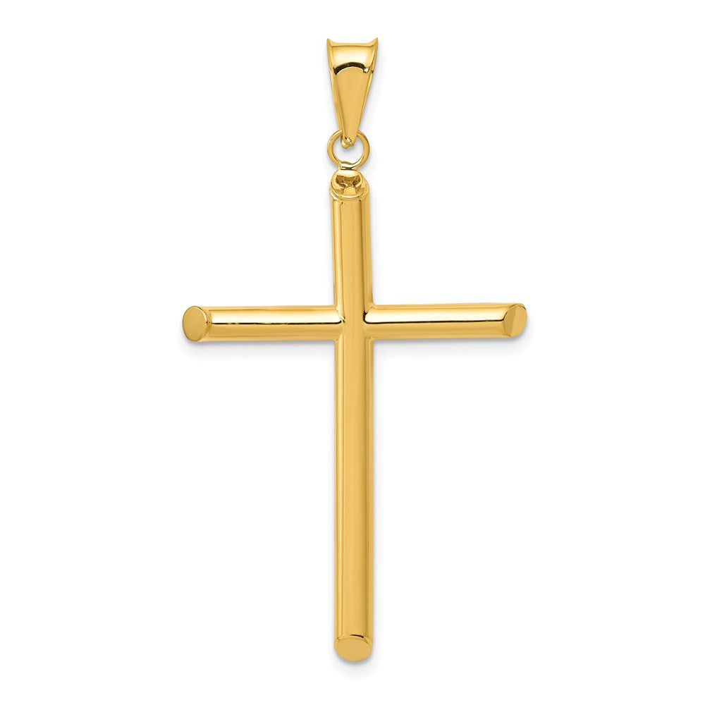 Gold Hollow Latin Cross Pendant