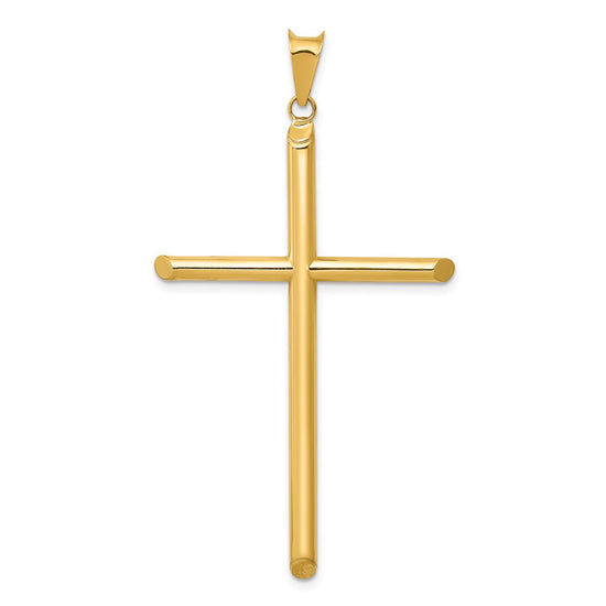 Gold Hollow Latin Cross Pendant