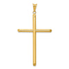 Gold Hollow Latin Cross Pendant