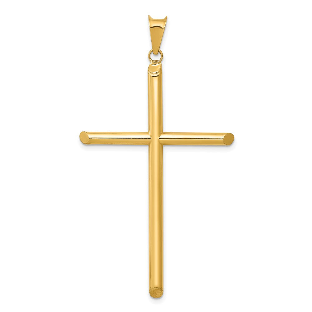 Gold Hollow Latin Cross Pendant