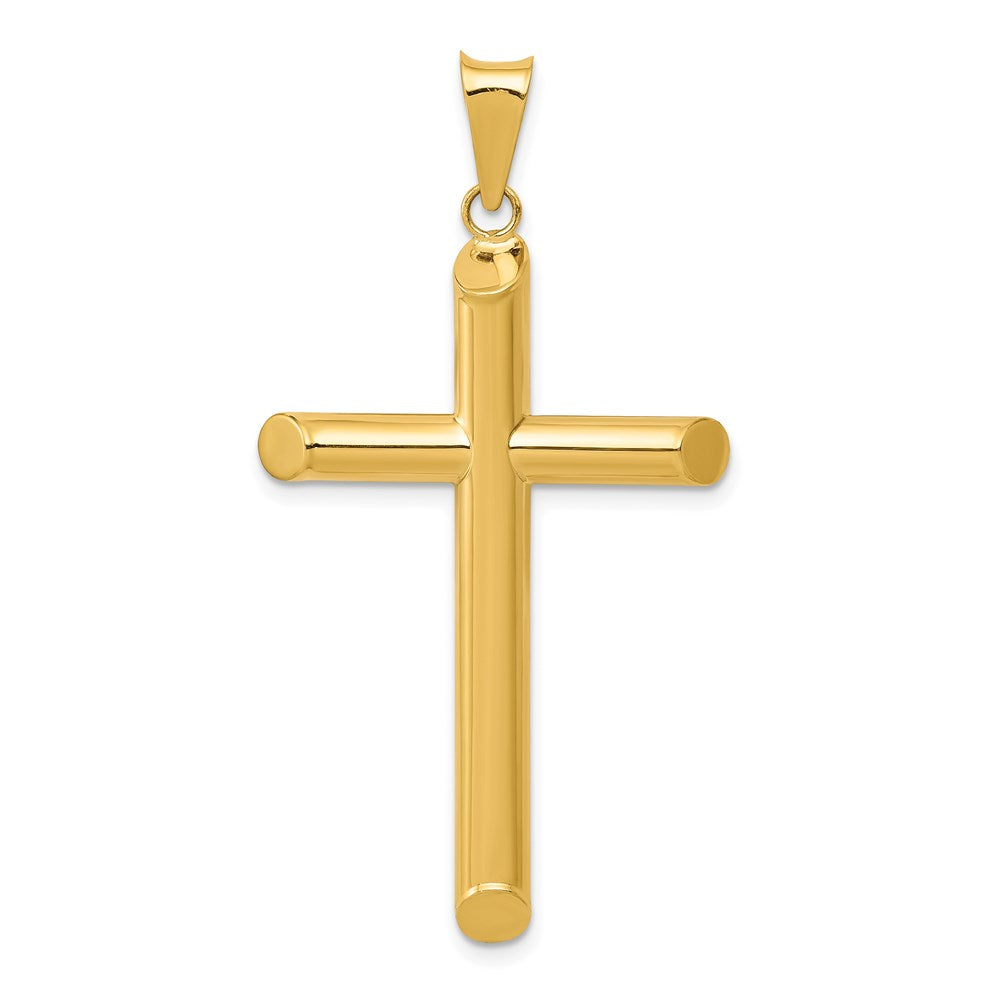 Gold Hollow Latin Cross Pendant