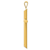 14k Large 3-D Polished Hollow Cross Pendant
