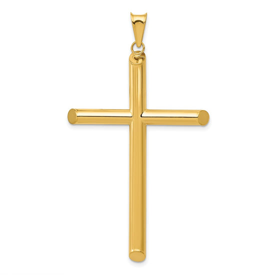 Gold Hollow Latin Cross Pendant