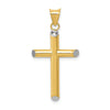 Gold Hollow Latin Cross Pendant