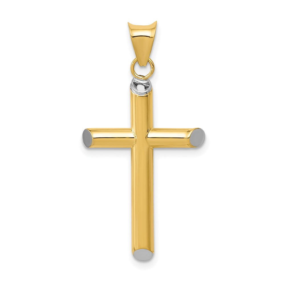 Gold Hollow Latin Cross Pendant
