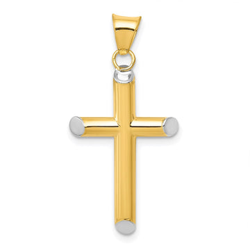 Gold Hollow Latin Cross Pendant