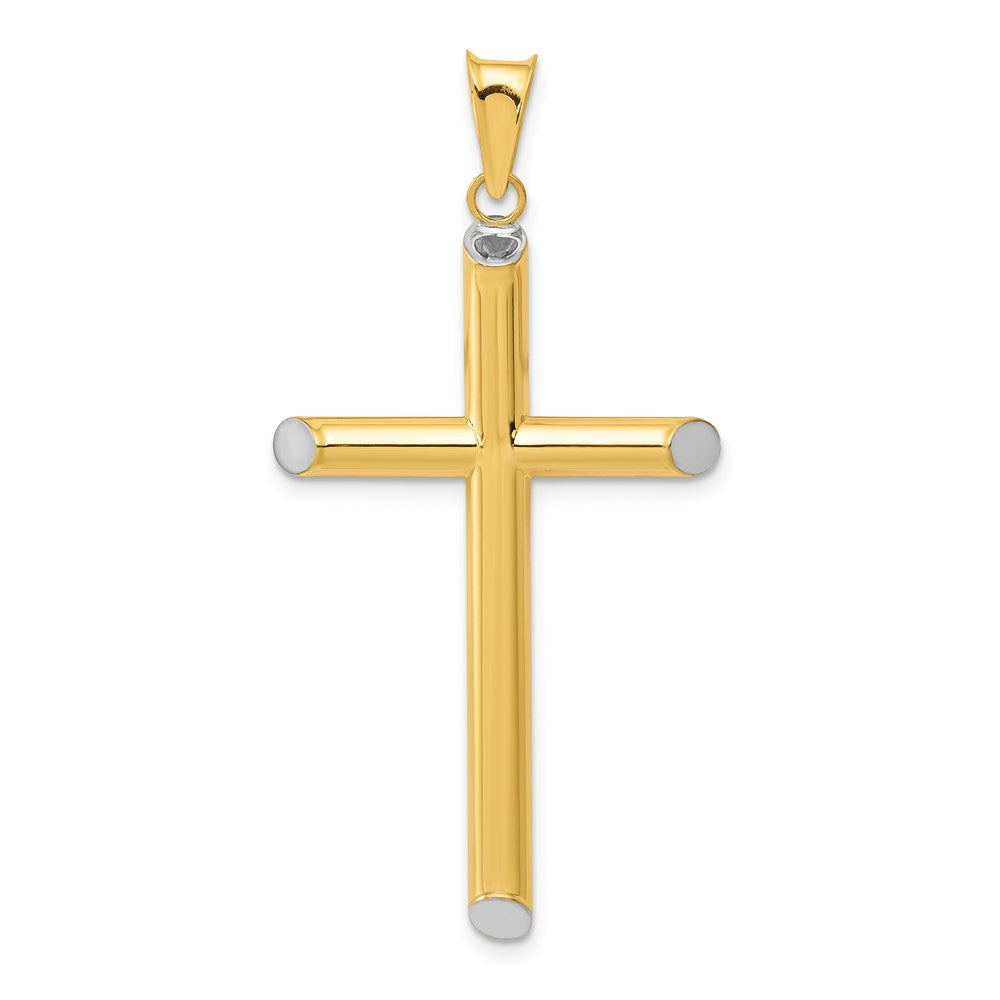 Gold Hollow Latin Cross Pendant