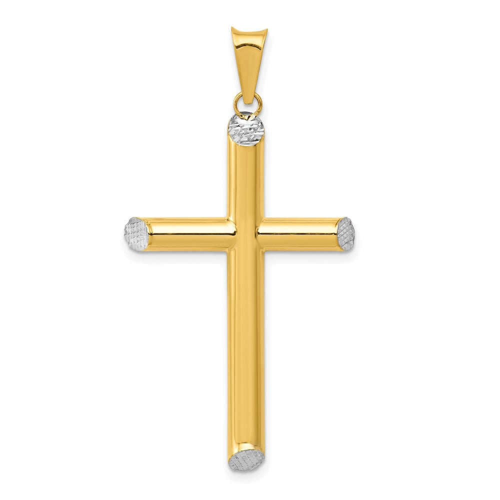 Gold Hollow Latin Cross Pendant