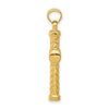 14k Reversible Diamond-cut Textured Cross Pendant