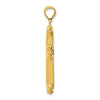 14k Reversible Diamond-cut Cross Pendant