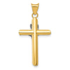 14K Two-Tone and White Rhodium Inri Crucifix Pendant