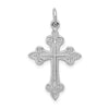 Gold Polished Fleur de lis Cross Pendants