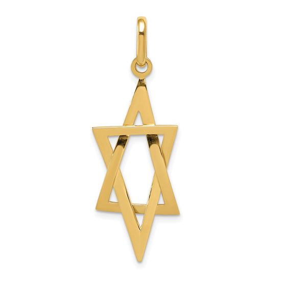 Gold Star of David Pendants