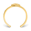 14K Diamond-cut Sand Dollar Toe Ring