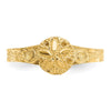 14K Diamond-cut Sand Dollar Toe Ring