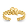 14K Elephant Toe Ring