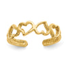 14K Heart Toe Ring