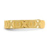 14K X and O Pattern Toe Ring