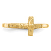 Gold Childs Crucifix Ring