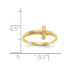 Gold Childs Crucifix Ring