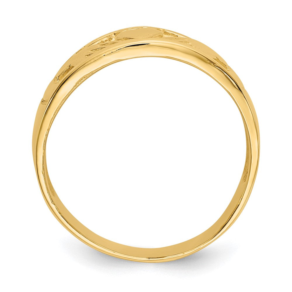 Gold Polished Claddagh Rings