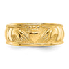 Gold Polished Claddagh Rings