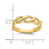 14k Freeform Twist Ring