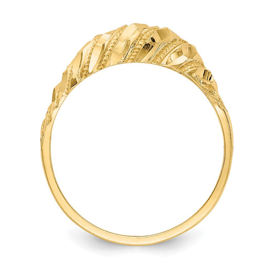 Gold Polished Classic Rings