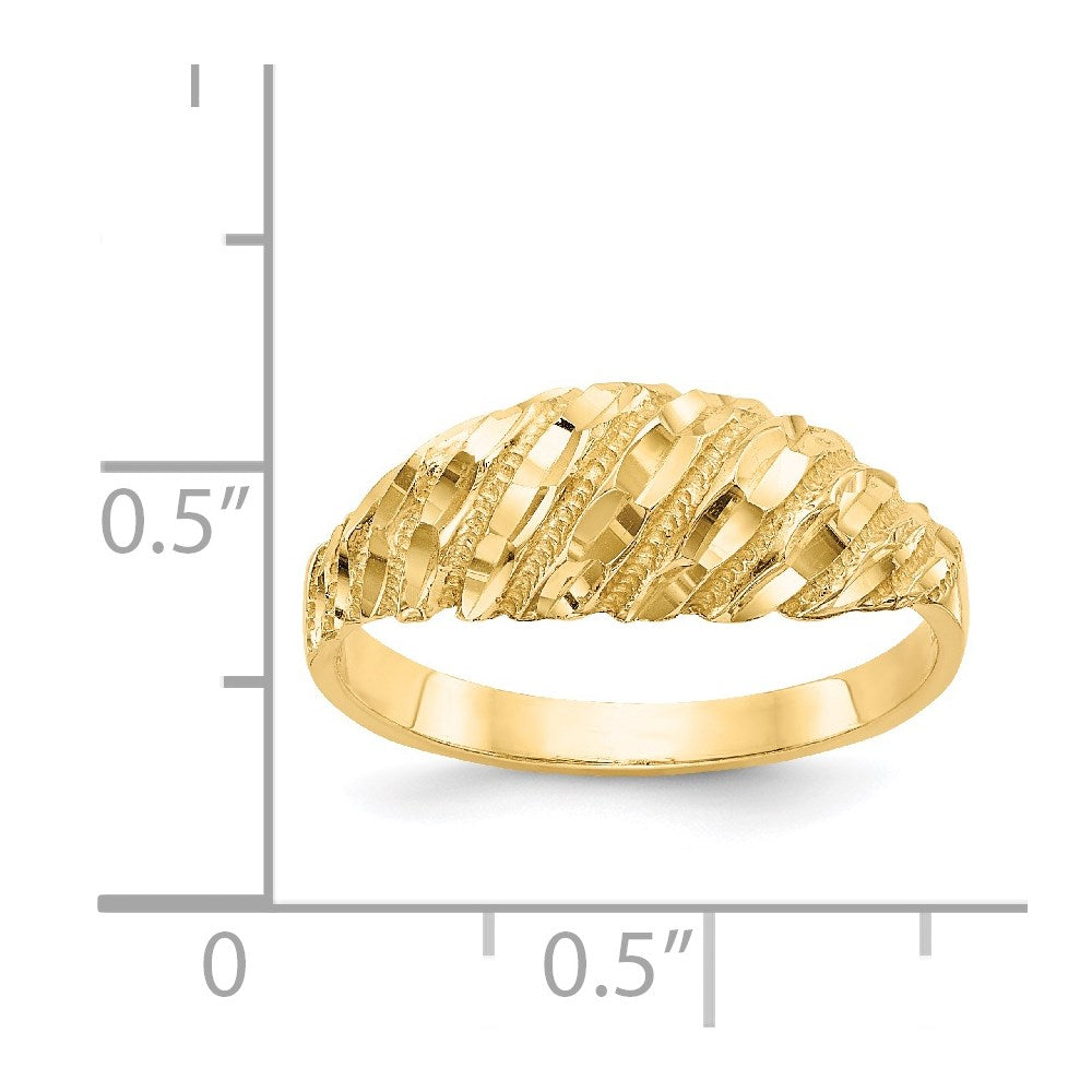 Gold Polished Classic Rings