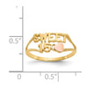 Gold Polished Sweet 15 Rings