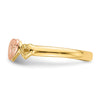 Gold Polished Heart Rings