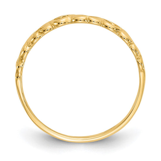 Gold Hearts Rings