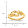 Gold Polished Dolphin Rings