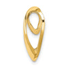 Gold Polished Heart Chain Slide