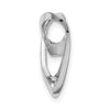 Gold Polished Heart Chain Slide