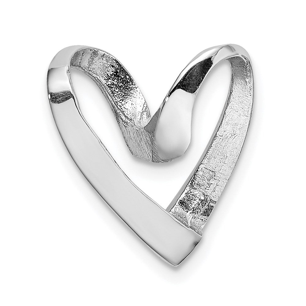 Gold Polished Heart Chain Slide