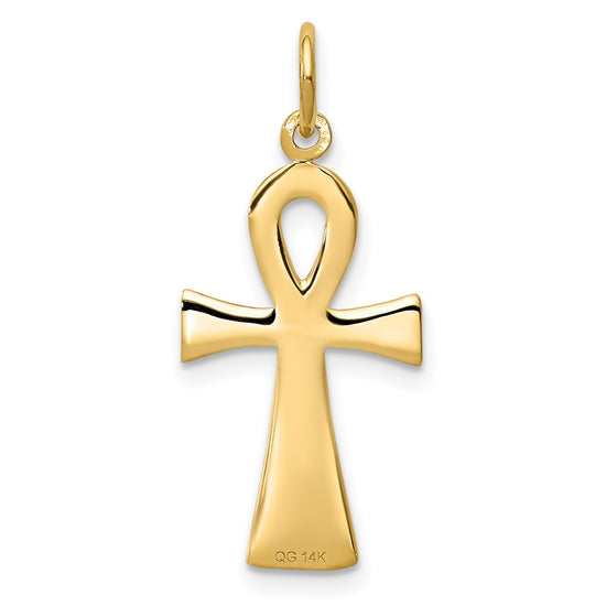 Gold Ankh Cross Pendant