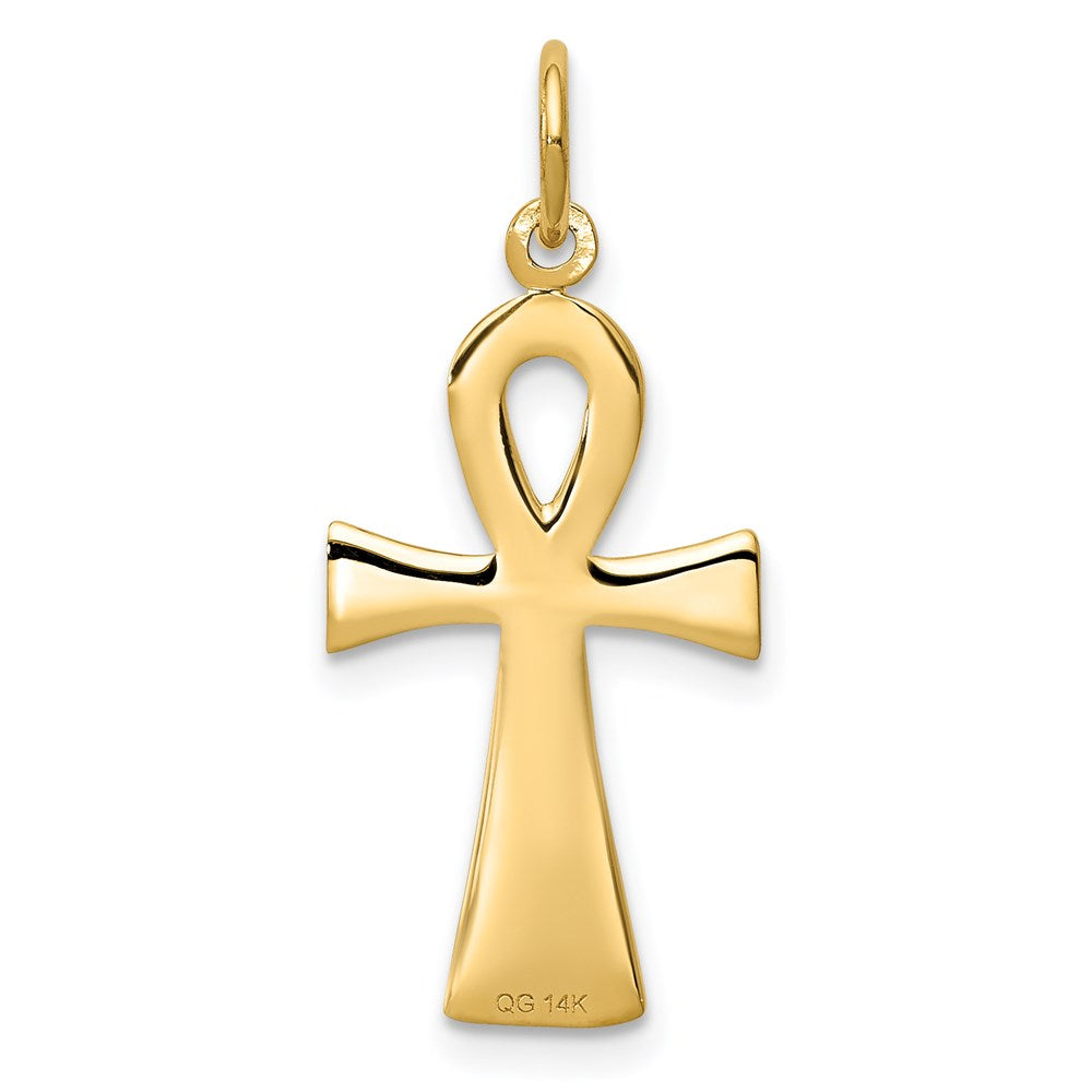Gold Ankh Cross Pendant