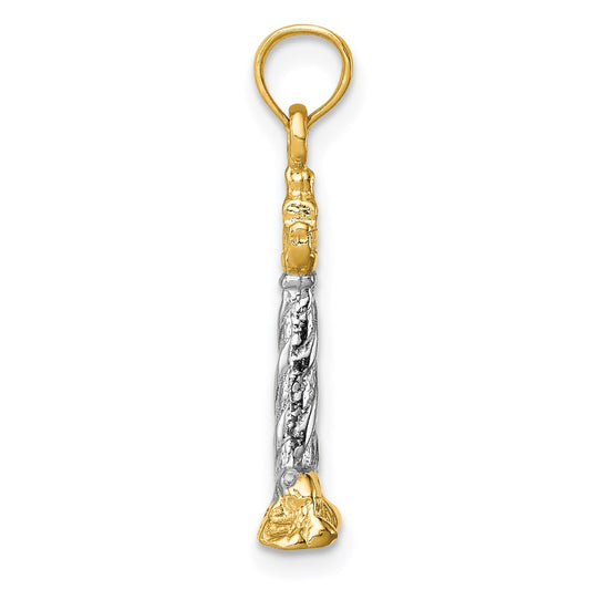 Gold Polished St. Augustine Pendant