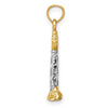 14K with White Rhodium 3-D St. Augustine Lighthouse Pendant