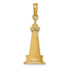 Gold Polished Lighthouse Pendants