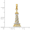 Gold Polished Lighthouse Pendants