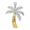 Gold Polished Palm Tree Pendants