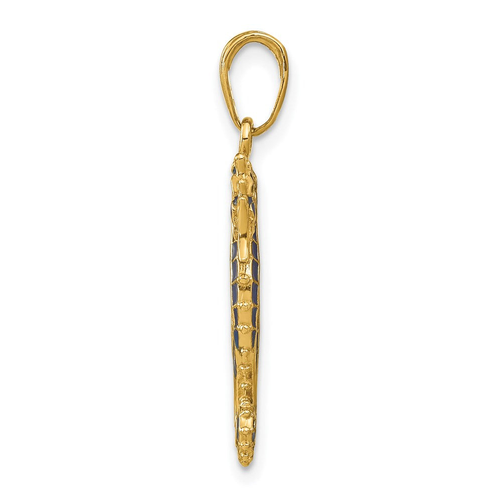 Gold Polished Seahorse Pendants