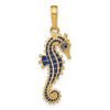 Gold Polished Seahorse Pendants