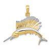 Gold Polished Fish Pendants
