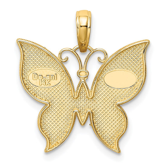 Gold Polished Butterfly Pendants
