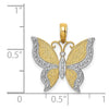 Gold Polished Butterfly Pendants